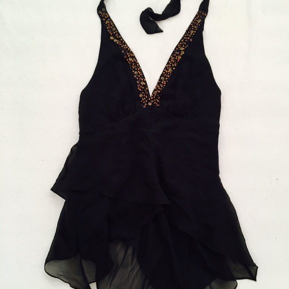 [Brand New with Tags] BCBG Chiffon Halter … - Picture 2 of 3